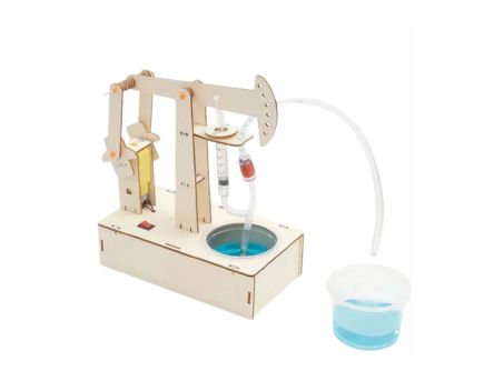 Wooden Oil Pump STEM Kit DIY Oil Rig Educational Oil Rig Model Toy for Kids Wooden Oil Pumping Set