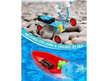 DIY 6-in-1 STEM Kit DC Motor Electronic Robotic For Kids Age 8-12 Year, STEM Projects, DIY Science Experiments Circuit Building Kits, Electric Robot Toy - Image 3