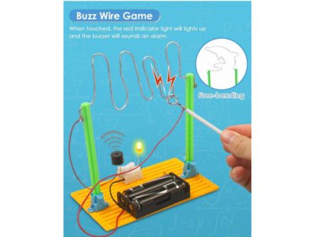 DIY 6-in-1 STEM Kit DC Motor Electronic Robotic For Kids Age 8-12 Year, STEM Projects, DIY Science Experiments Circuit Building Kits, Electric Robot Toy - Image 2