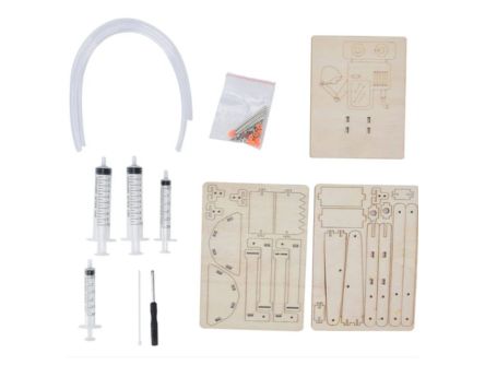 DIY Hydraulic Excavator Kit Wooden Excavator STEM Kit Hydraulic Digger STEM Kit Two-Degree Motion Hydraulic Excavator STEM Kit - Image 3