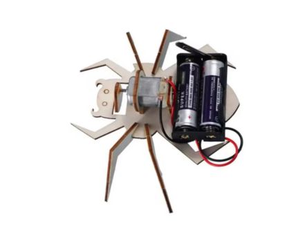 Electric Spider Robot STEM Kit DIY Electric Spider Robot Puzzle Kit Electric Crawling Animal Science Kit - Image 2
