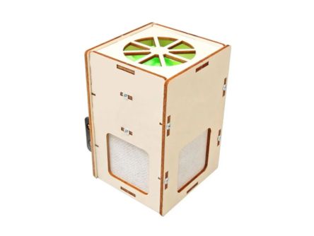 DIY Air Purifier STEM Kit Wooden Model Kids Science Toy Technology DIY Physics Building Blocks Kit
