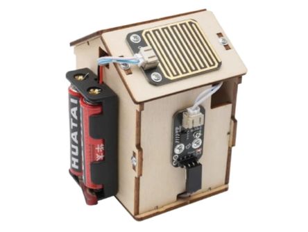 DIY Wooden Rain Detector Kit Wooden Water Drop Detection STEM Kit Water Drop Sensor STEM kit - Image 4
