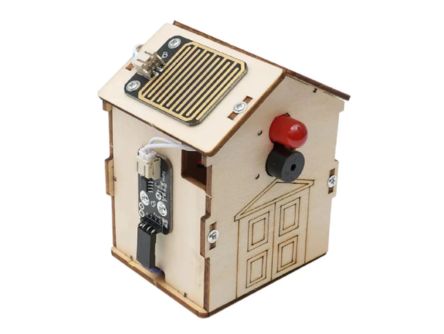 DIY Wooden Rain Detector Kit Wooden Water Drop Detection STEM Kit Water Drop Sensor STEM kit